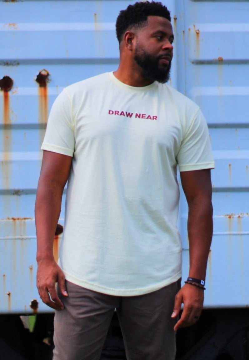 Draw Near Tee | Ivory + Maroon (Luxe)