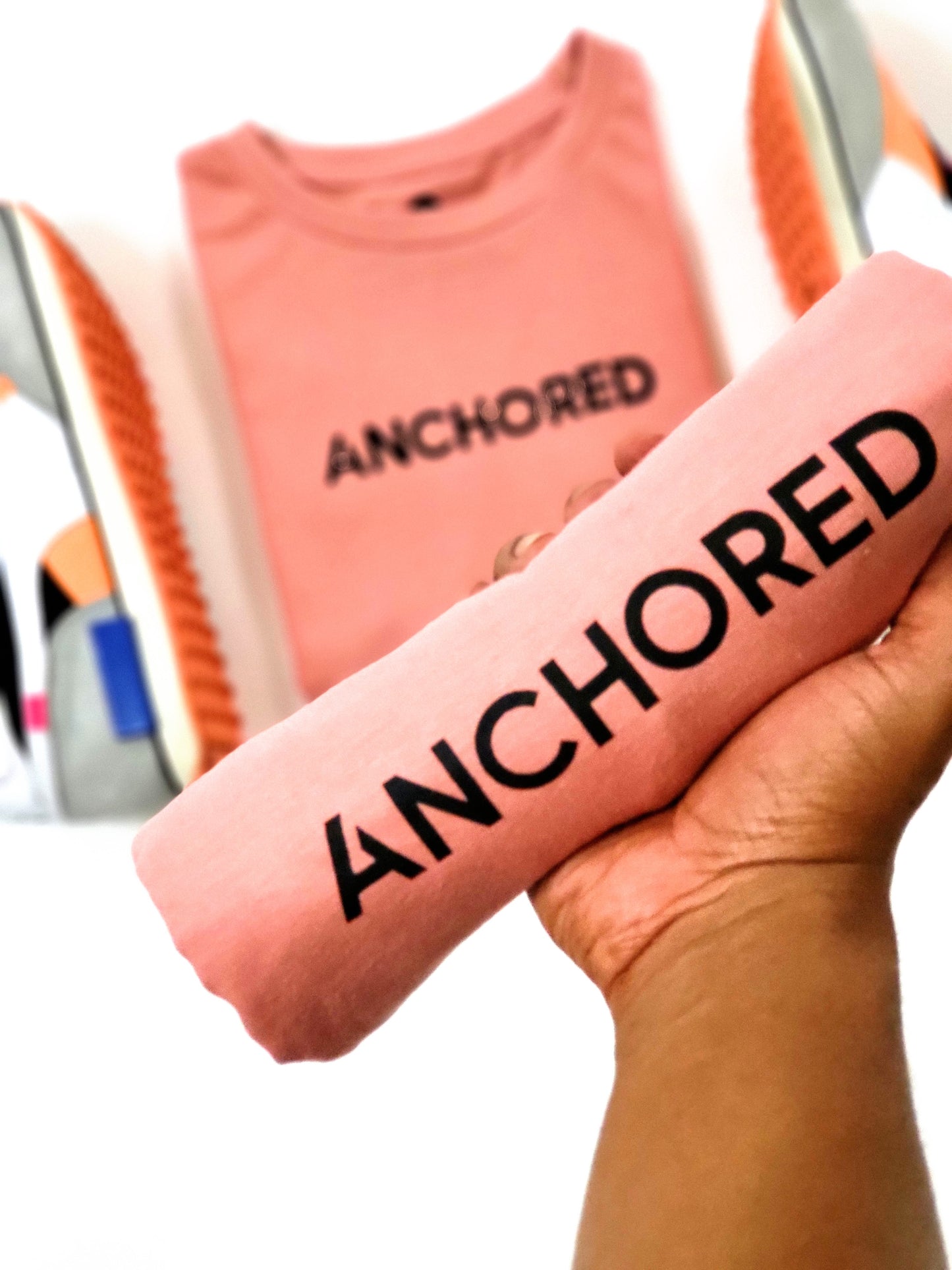 Anchored Tee | Coral Pink (Luxe)