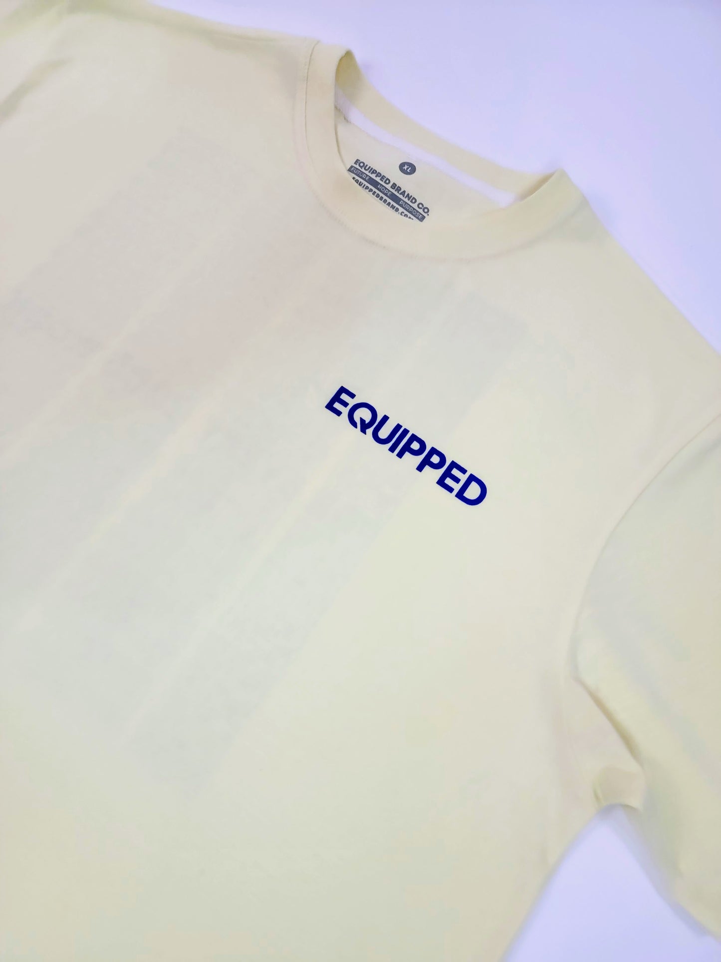 Equipped "For Every Good Work" Premium Tee || Citron + Indigo (Luxe)