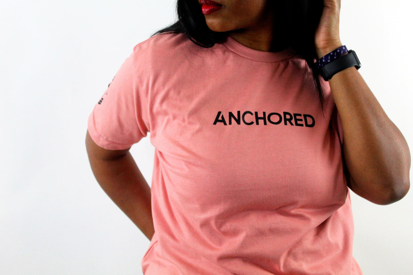 Anchored Tee | Coral Pink (Luxe)