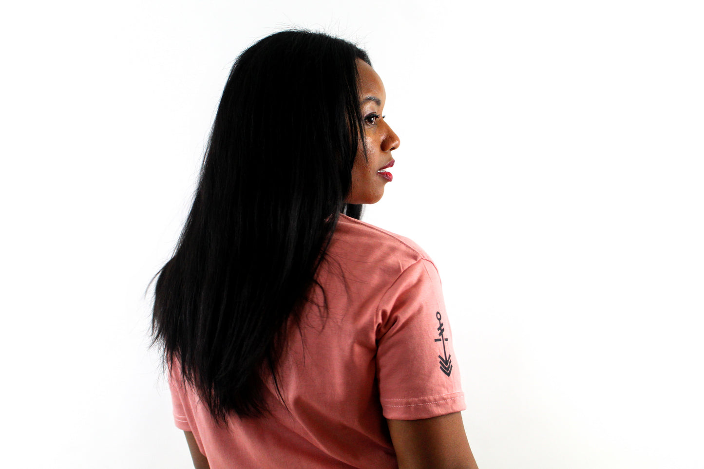 Anchored Tee | Coral Pink (Luxe)