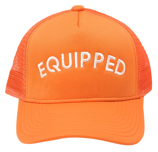 Equipped Arch | Orange Trucker Hat