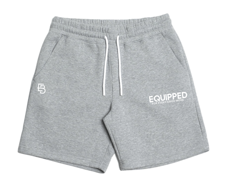 EB Embroidered Jogger Shorts  | Heather Gray