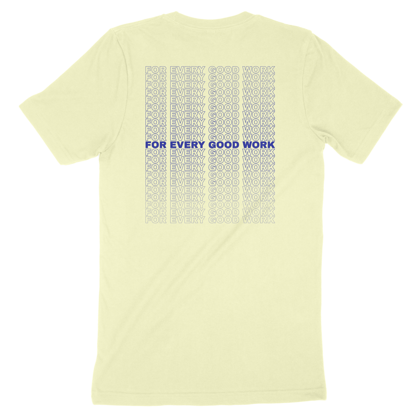 Equipped "For Every Good Work" Premium Tee || Citron + Indigo (Luxe)